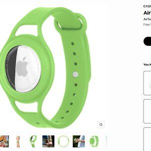 (3) Case mate AirTag Kids Bracelet (Lime Green) Track kids parents easily